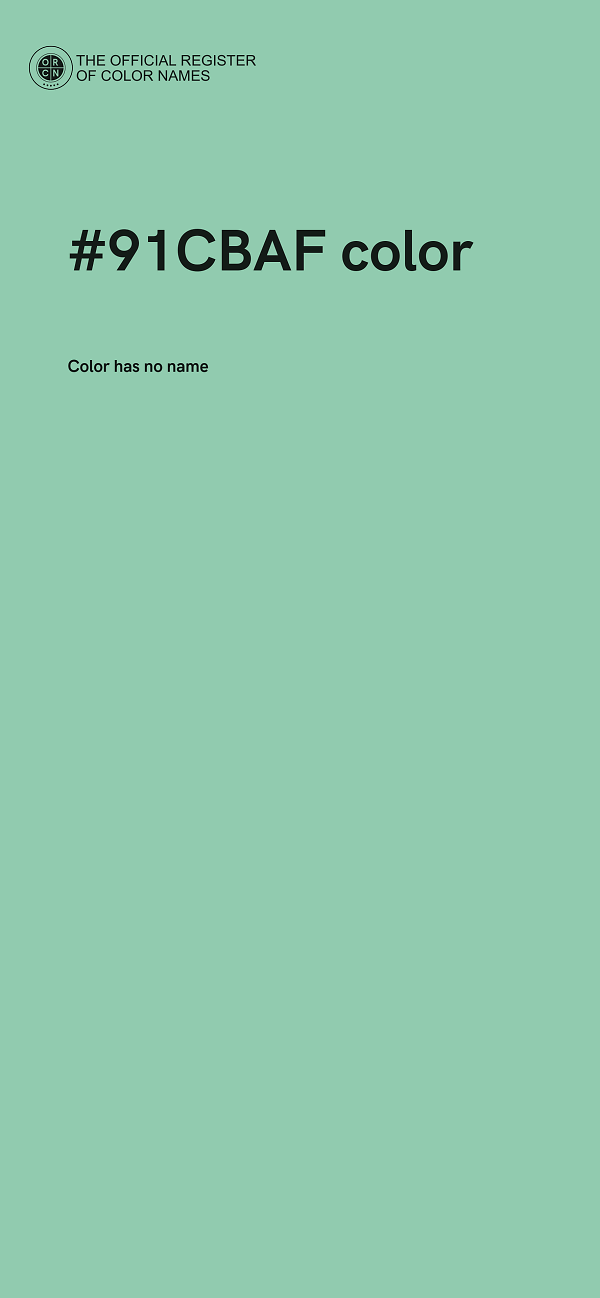 #91CBAF color image