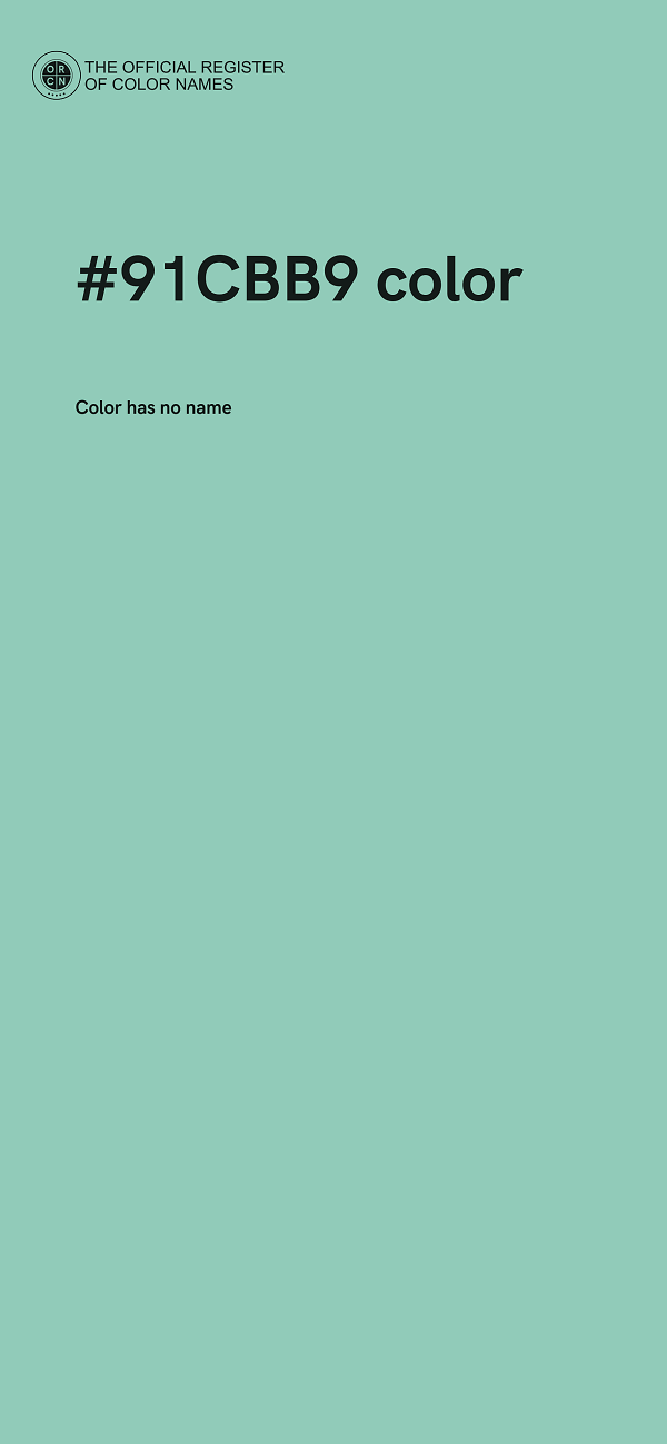 #91CBB9 color image
