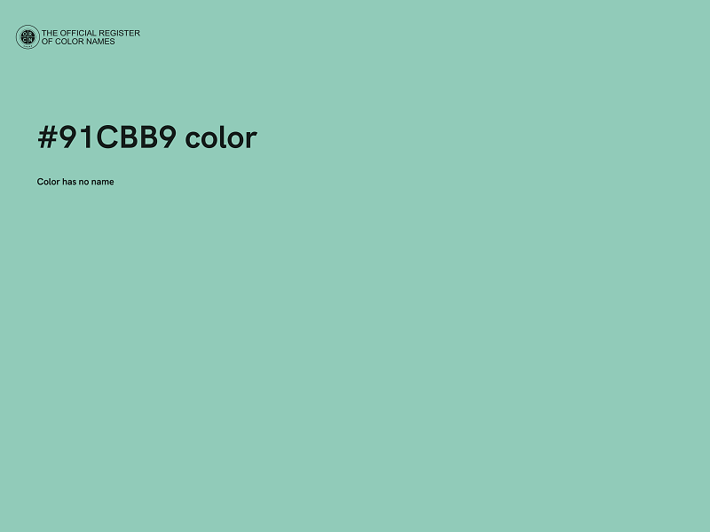 #91CBB9 color image
