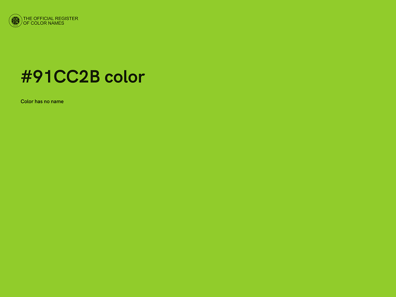 #91CC2B color image