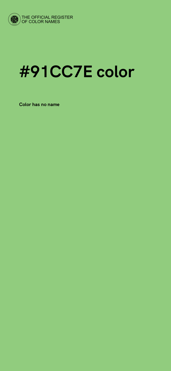 #91CC7E color image