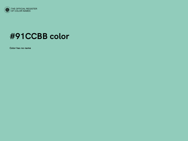 #91CCBB color image