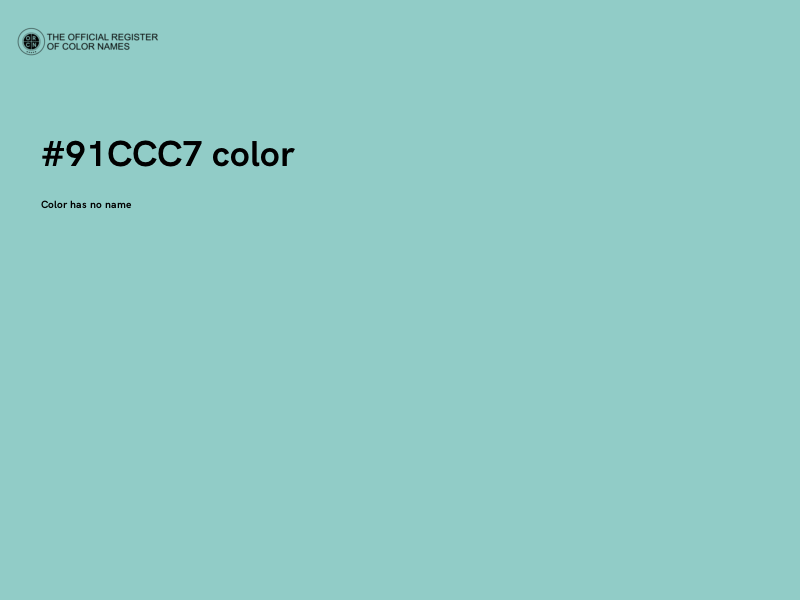 #91CCC7 color image
