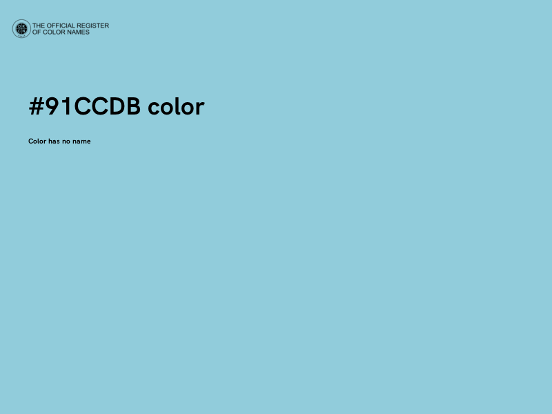 #91CCDB color image