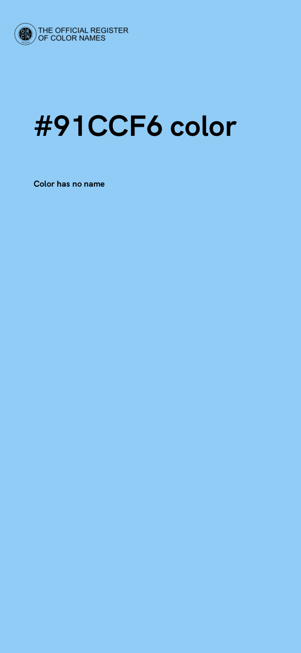 #91CCF6 color image