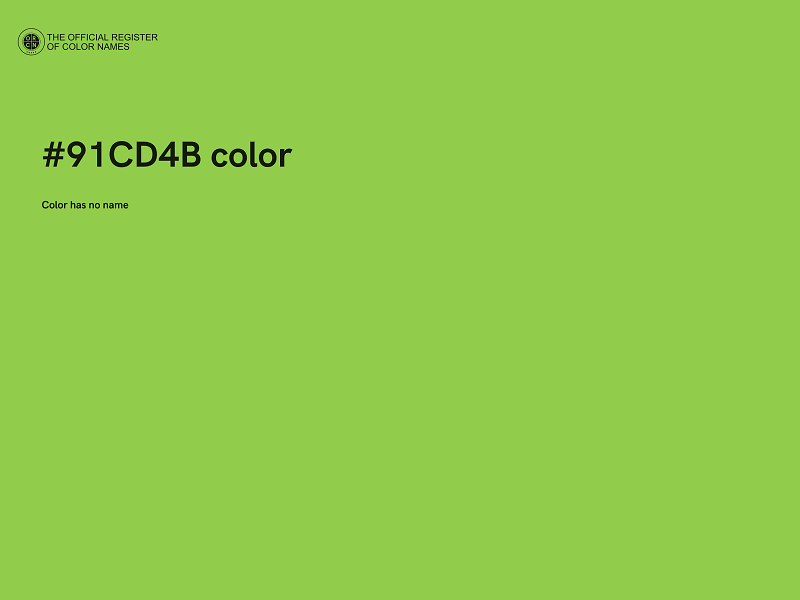 #91CD4B color image