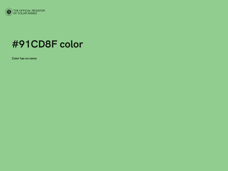 #91CD8F color image