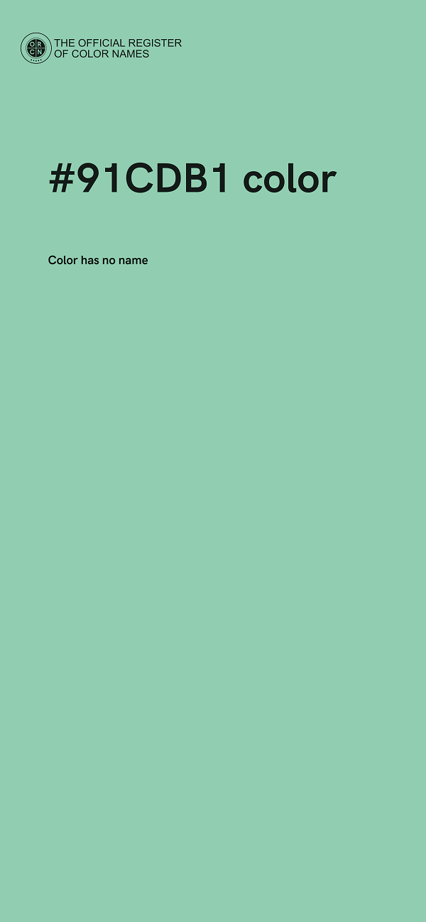 #91CDB1 color image