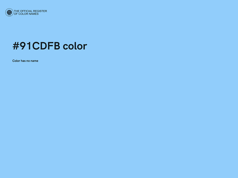 #91CDFB color image