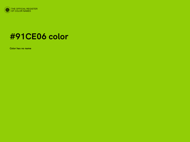 #91CE06 color image