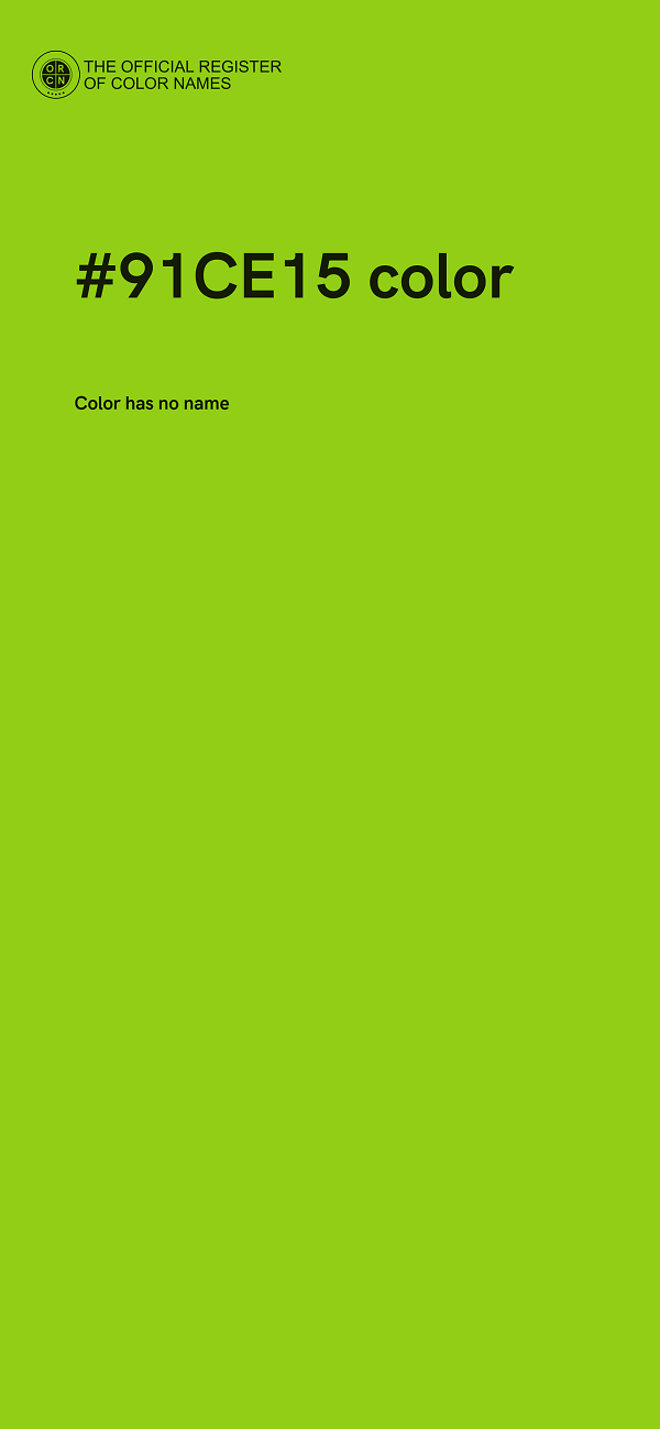 #91CE15 color image