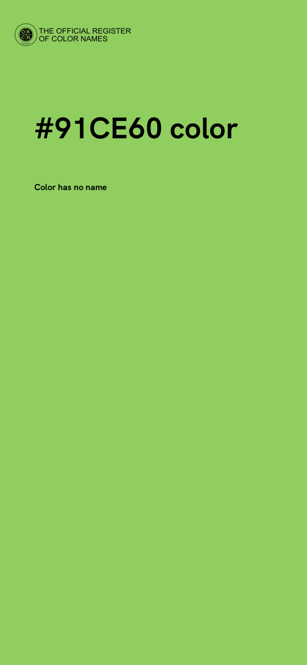 #91CE60 color image