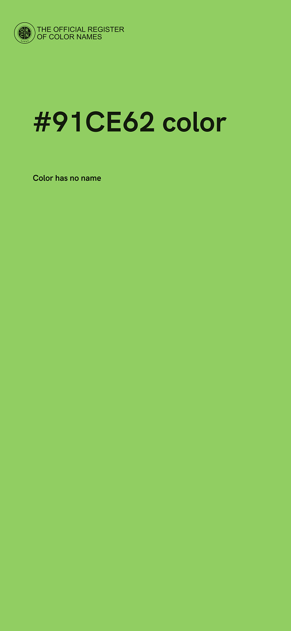 #91CE62 color image