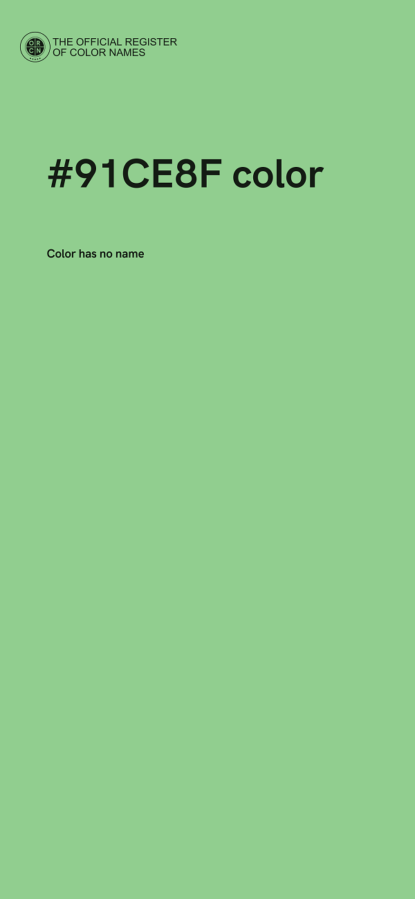 #91CE8F color image