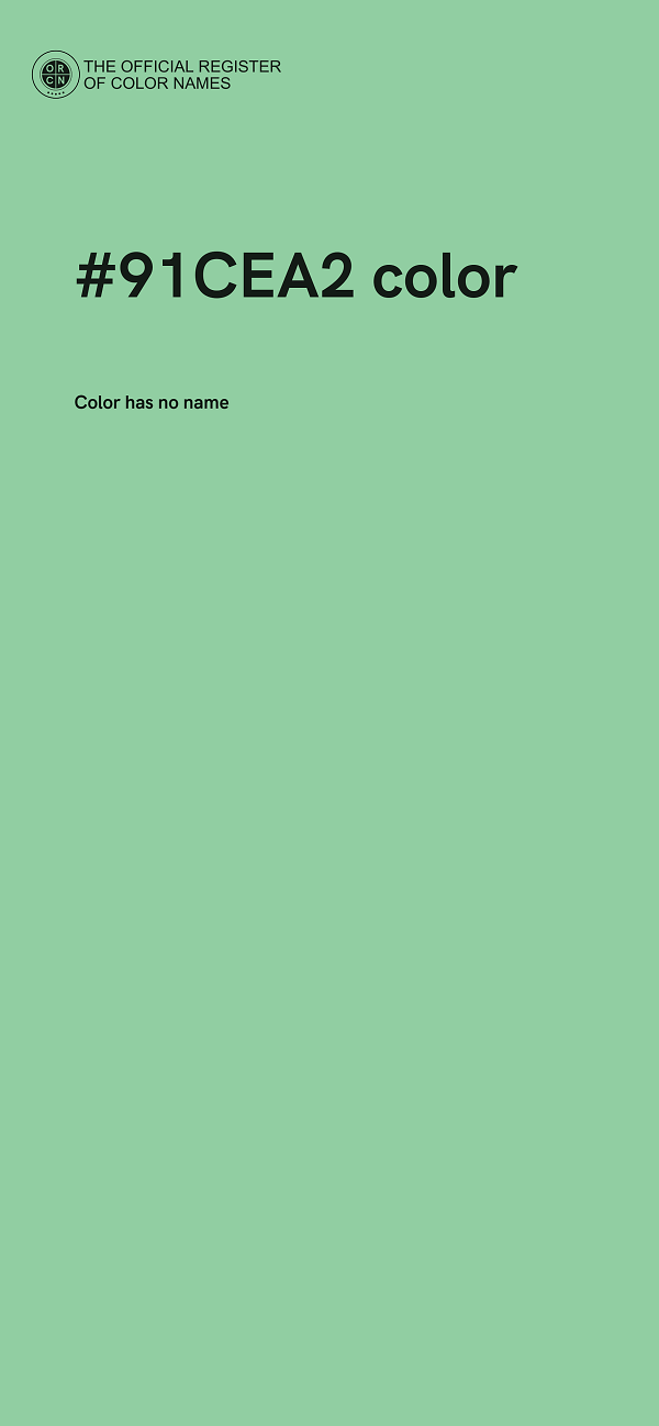 #91CEA2 color image