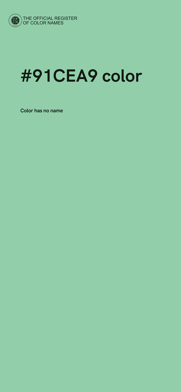 #91CEA9 color image