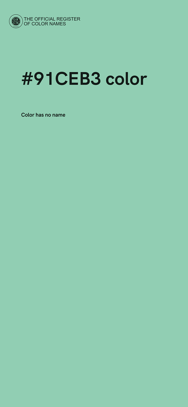 #91CEB3 color image
