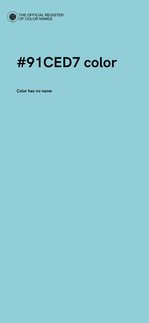 #91CED7 color image