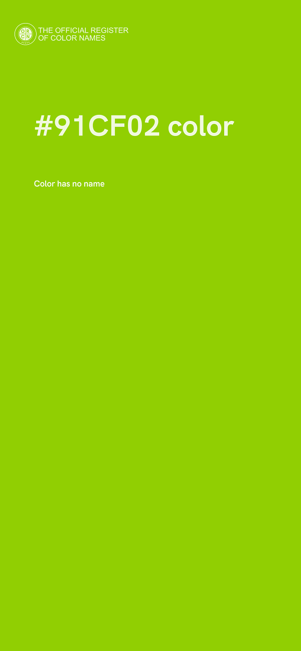 #91CF02 color image