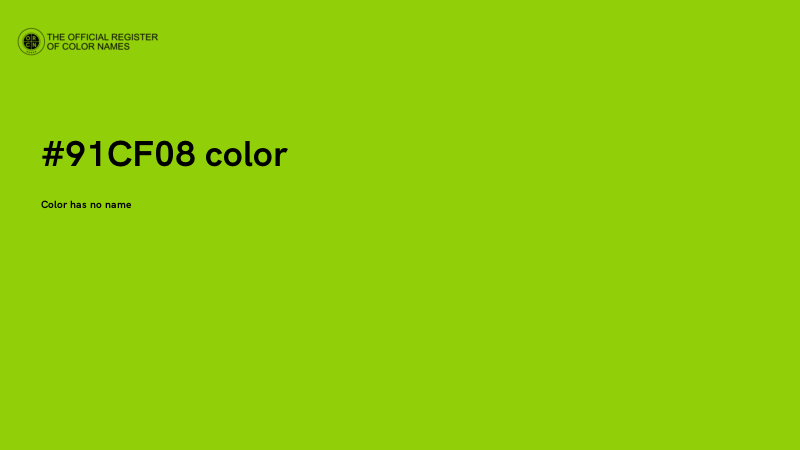 #91CF08 color image