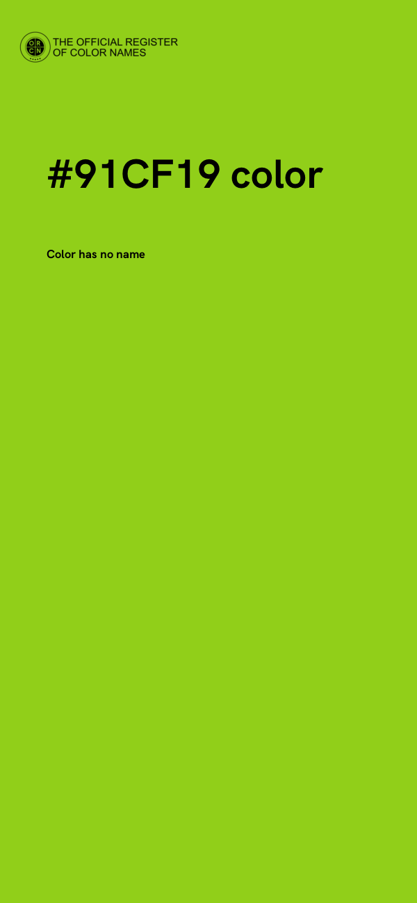 #91CF19 color image
