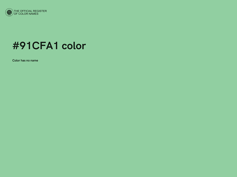 #91CFA1 color image