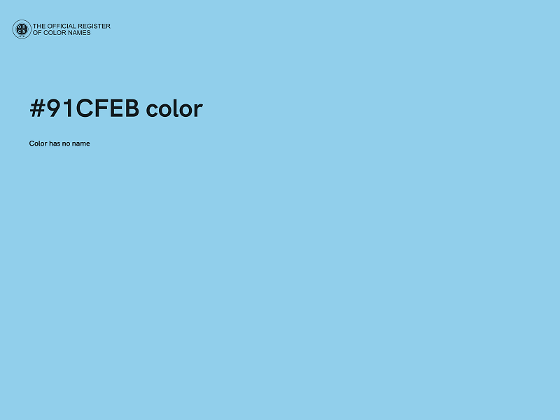 #91CFEB color image
