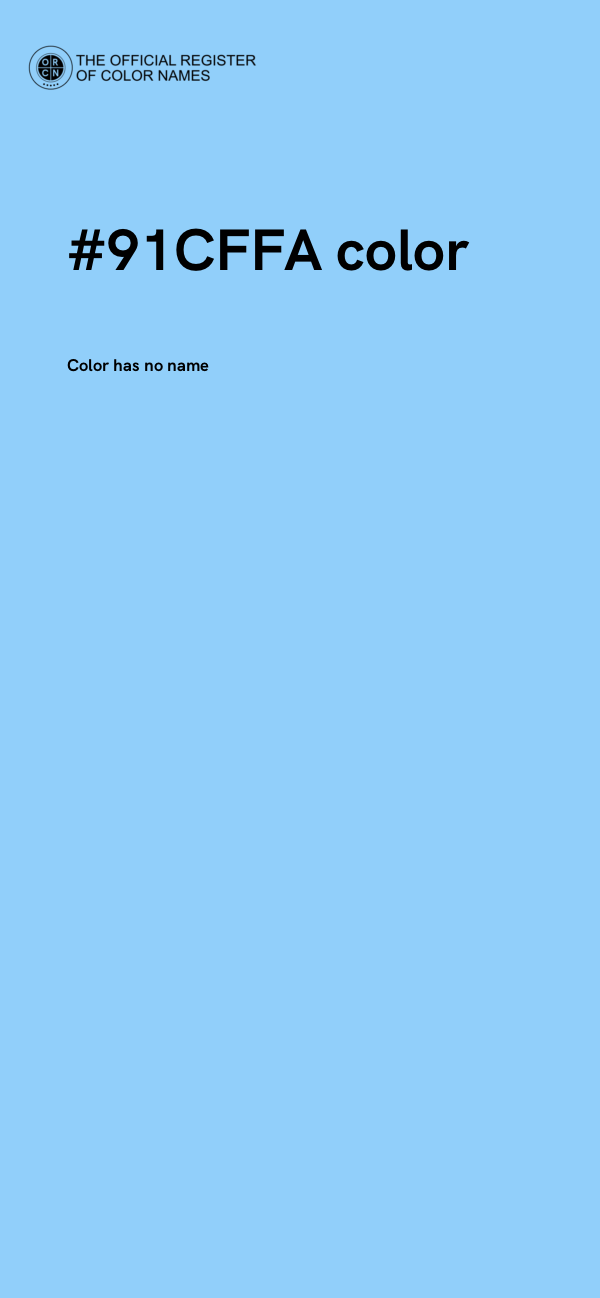 #91CFFA color image