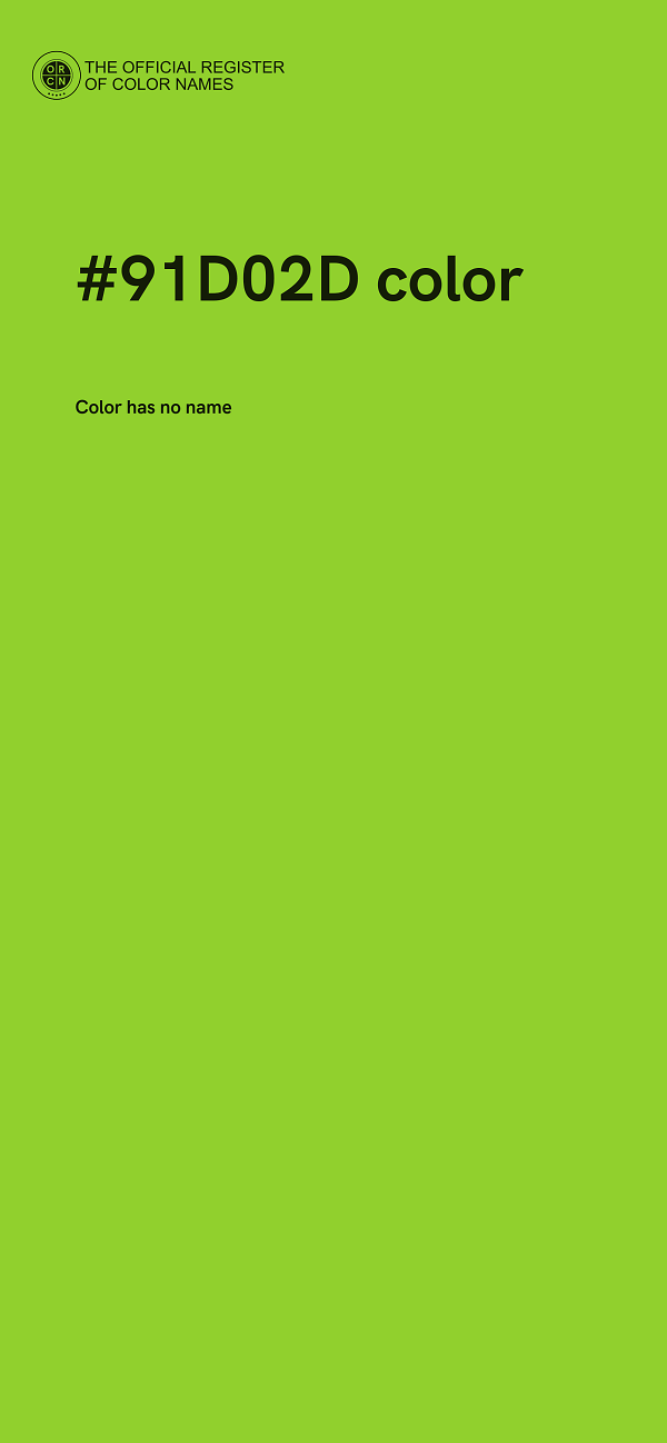 #91D02D color image