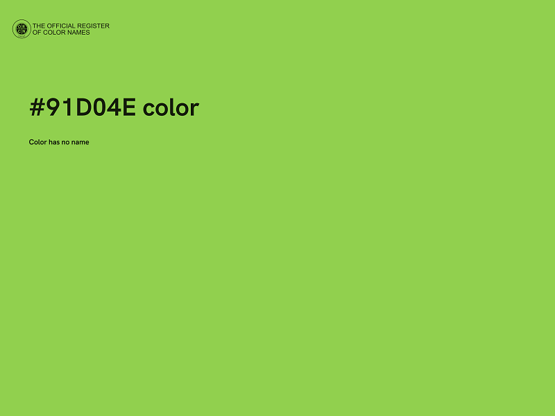#91D04E color image