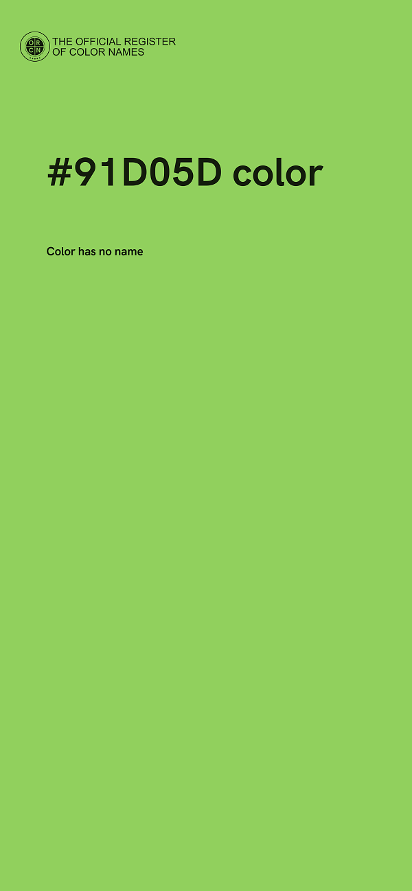 #91D05D color image