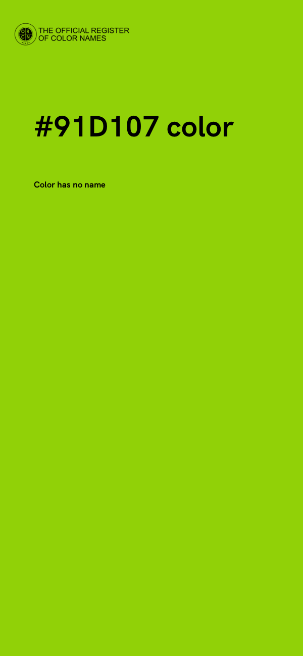 #91D107 color image