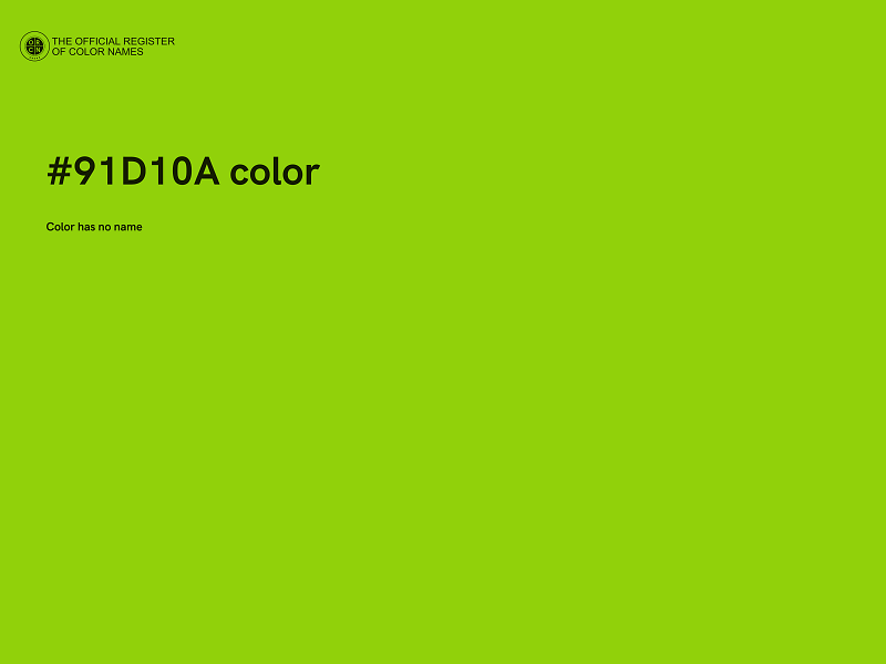 #91D10A color image