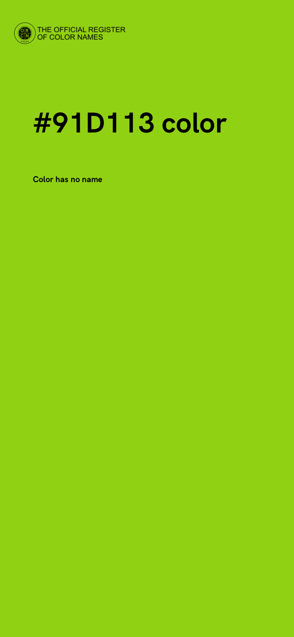 #91D113 color image
