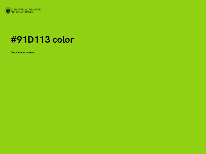 #91D113 color image