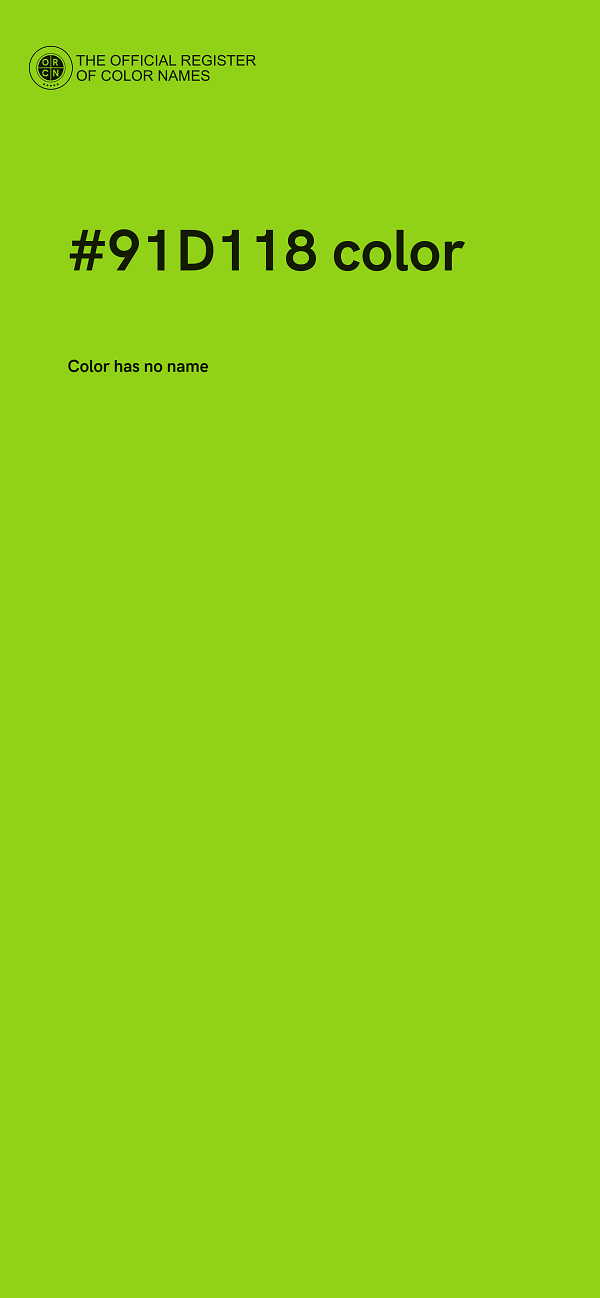 #91D118 color image