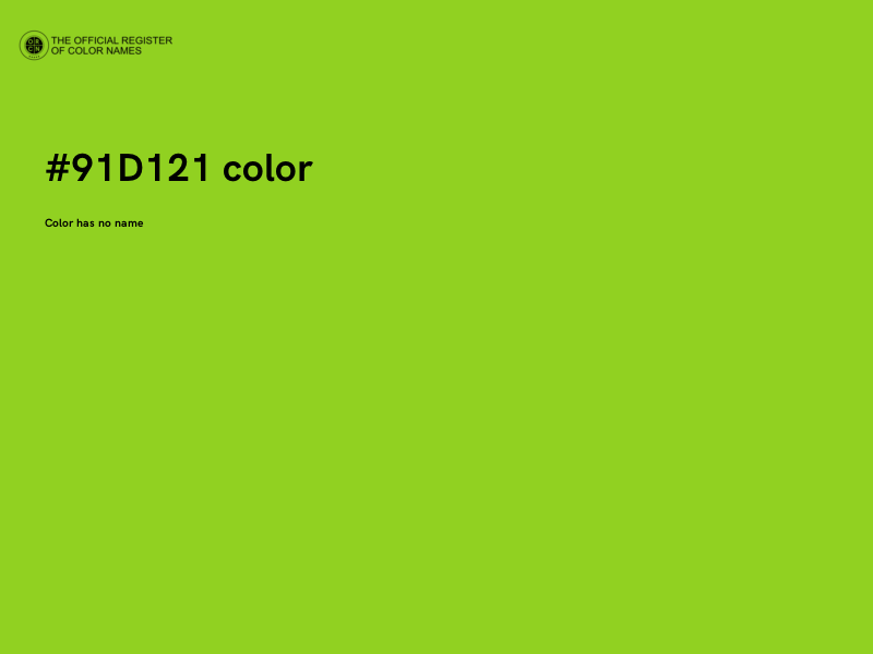 #91D121 color image