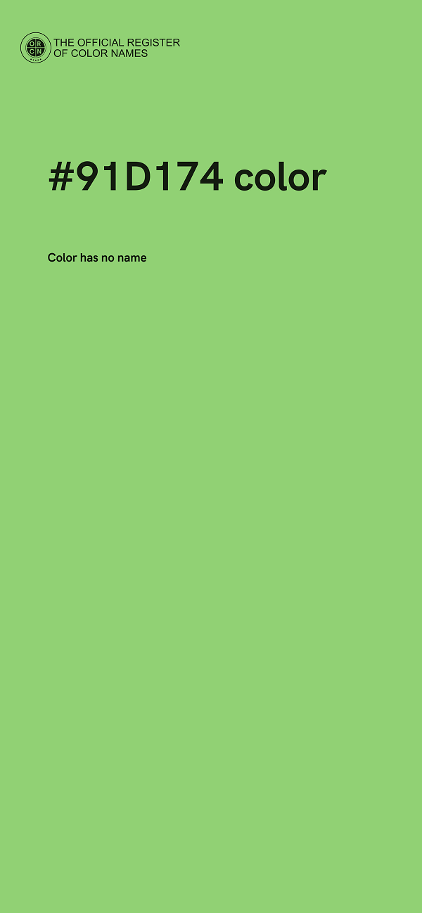 #91D174 color image