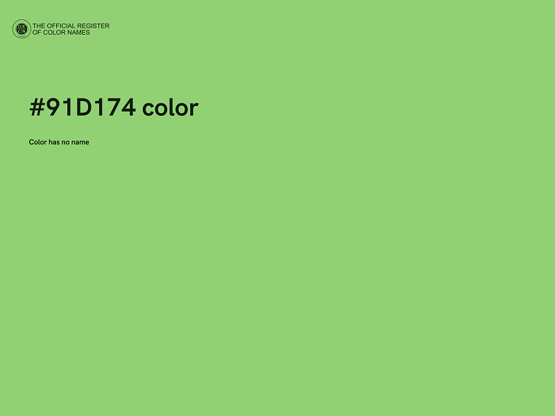 #91D174 color image
