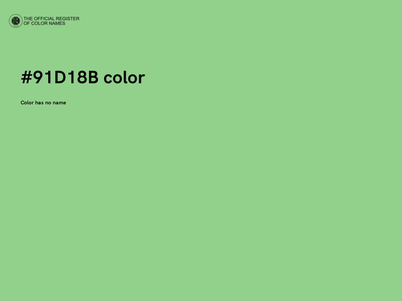 #91D18B color image