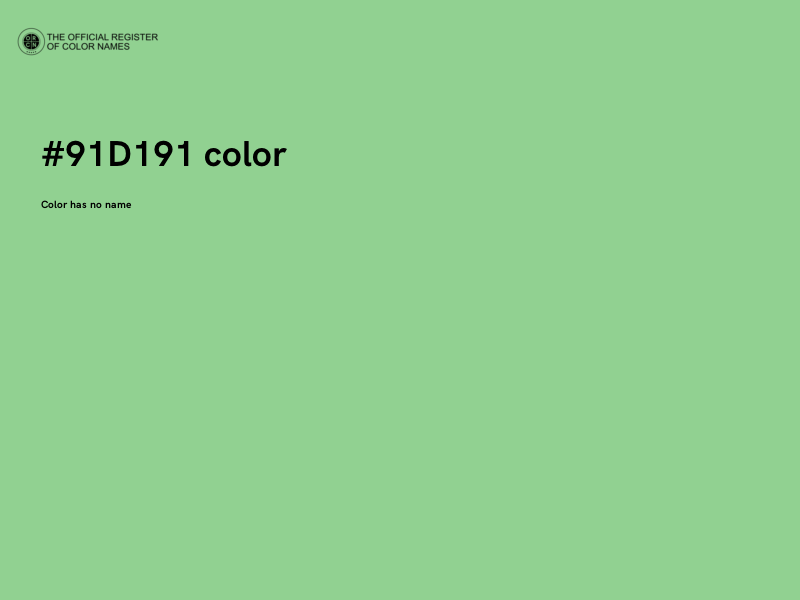 #91D191 color image