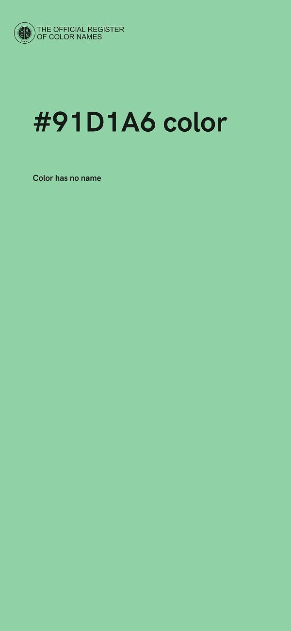 #91D1A6 color image