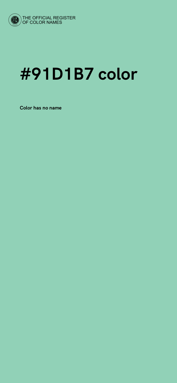 #91D1B7 color image