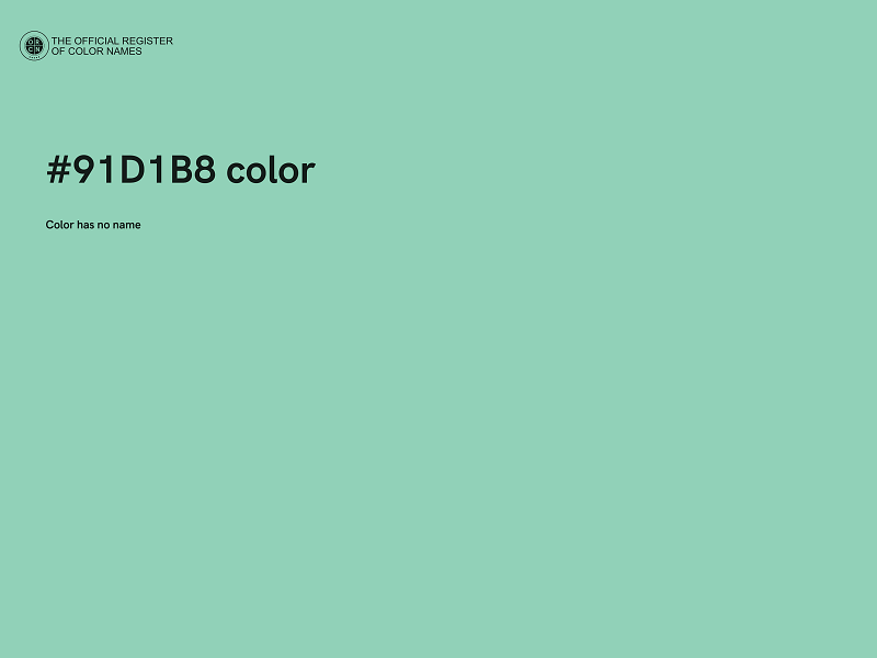 #91D1B8 color image