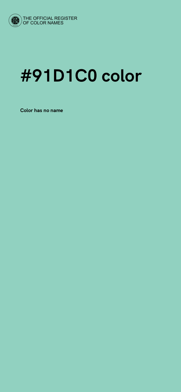 #91D1C0 color image