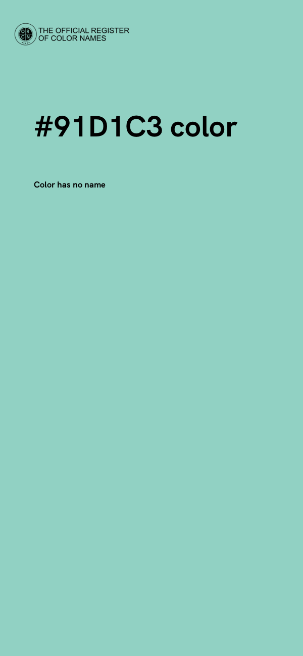 #91D1C3 color image