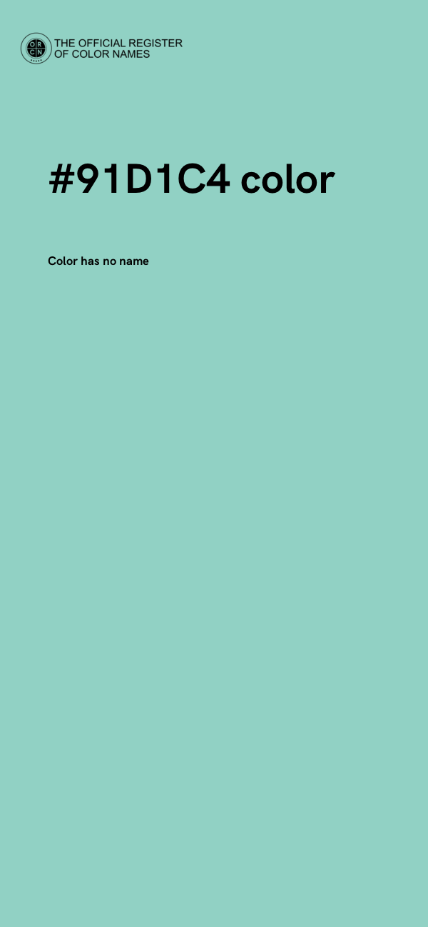 #91D1C4 color image