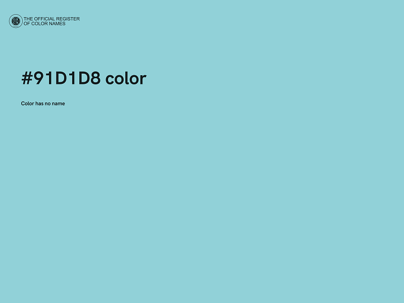 #91D1D8 color image