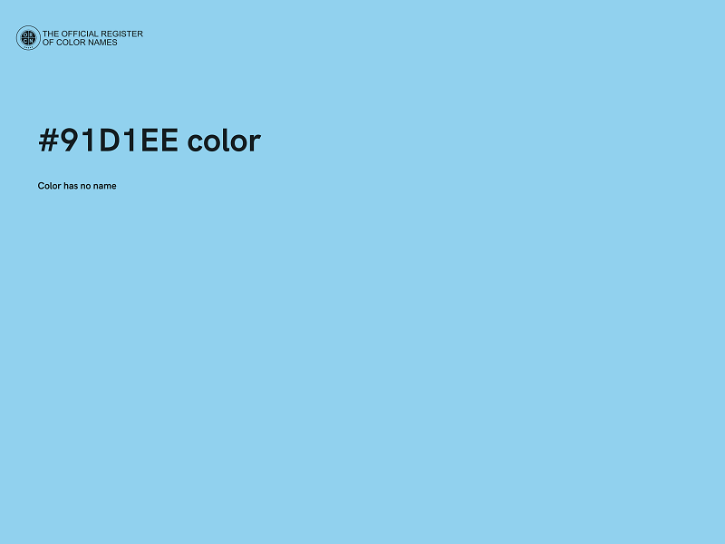 #91D1EE color image