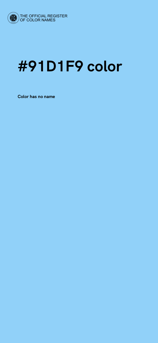 #91D1F9 color image